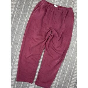 Vintage Sweatpants Pants Mens Medium Burgundy Lee Sports 90s Outdoor‎ Comfort
